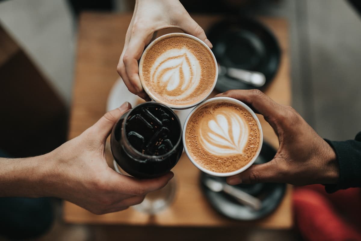 Sfeervolle koffie setting