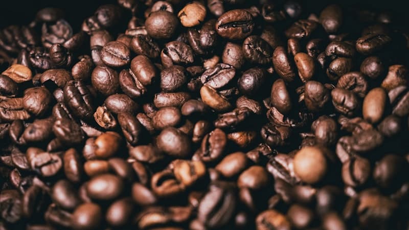 Koffiebonen close-up